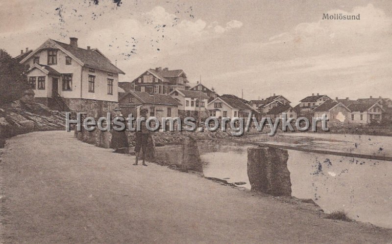 Mollosund. Postganget 8 juli 1922.jpg - Mollösund.Postgånget 8 juli 1922.