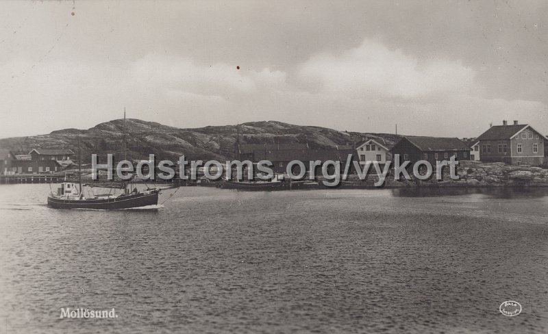 Mollosund. Postganget 21 juli 1936. Olofsons Pappers AB, Goteborg.jpg - Mollösund.Postgånget 21 juli 1936.Olofsons Pappers AB, Göteborg.