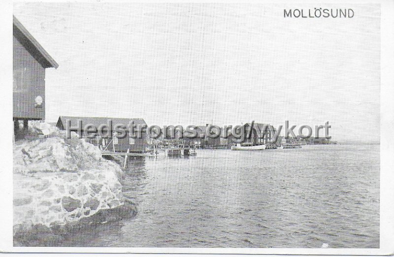 Mollosund. Sundet fran norr. Daterat 29 sept 1945.jpeg - Mollösund.Sundet från norr.Daterat 29 sept 1945.