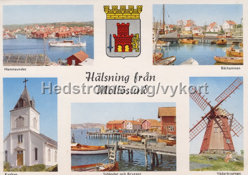 Halsning fran Mollosund..Odaterat. Forlag Firma H. Lindenhag, Goteborg. 327.jpg - Hälsning från Mollösund.Odaterat.Förlag: Firma H. Lindenhag, Göteborg. 327.