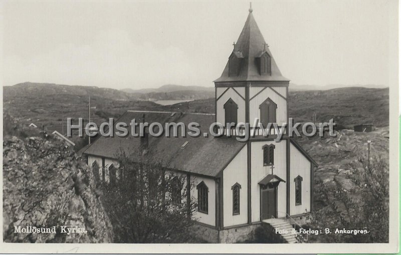 Mollosund Kyrka. Odaterat. Foto  Forlag B. Ankargren.jpeg - Mollösund Kyrka.Odaterat.Foto & Förlag: B. Ankargren.