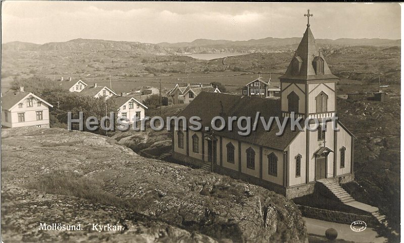 Mollosund. Kyrkan. Odaterat. Forlag Alrik Hedlund, Goteborg..jpg - Mollösund. Kyrkan.Odaterat.Förlag: Alrik Hedlund, Göteborg.