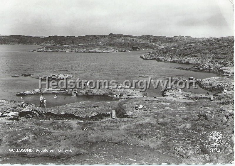 MOLLOSUND. Badplatsen Kattevik. Postganget. Pressbyran 21234.jpeg - MOLLÖSUND. Badplatsen Kattevik.Pressbyrån 21234.Postgånget