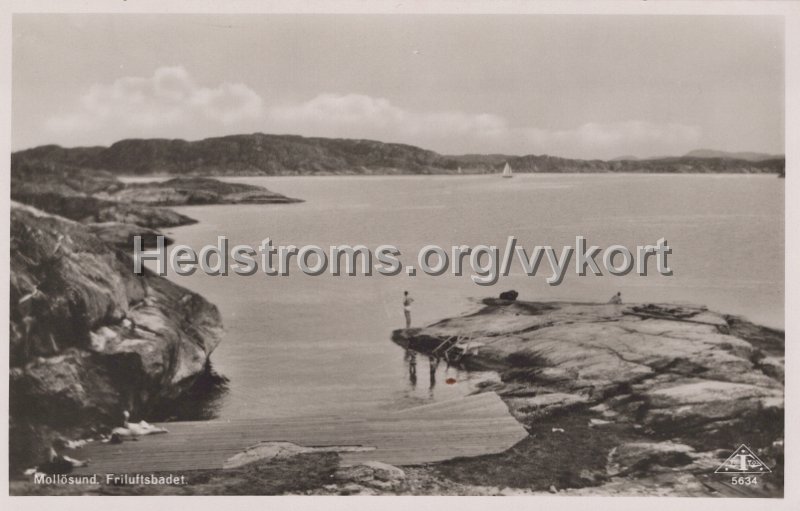 Mollosund. Friluftsbadet. Odaterat. C.A. Traff 5634..jpg - Mollösund. Friluftsbadet.Odaterat.C.A. Träff 5634.