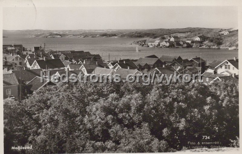 Mollosund. Daterat 7 juni 1950. 734. Foto Ensamratt H. Lindenhag, Goteborg.jpg - Mollösund.Daterat 7 juni 1950.Foto & ensamrätt: H. Lindenhag, Göteborg. 734.