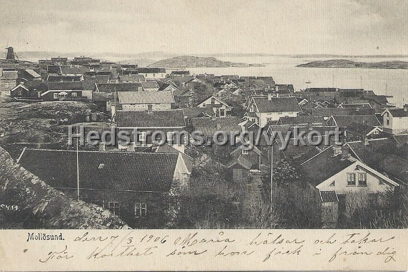 Mollosund. Daterat 7 mars 1906.jpeg - Mollösund.Daterat 7 mars 1906.