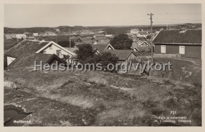 Mollosund. Daterat 9 juni 1950. Foto ensamratt H. Lindenhag, Goteborg 731.jpg - Mollösund.Daterat 9 juni 1950.Foto & ensamrätt: H. Lindenhag, Göteborg. 731.