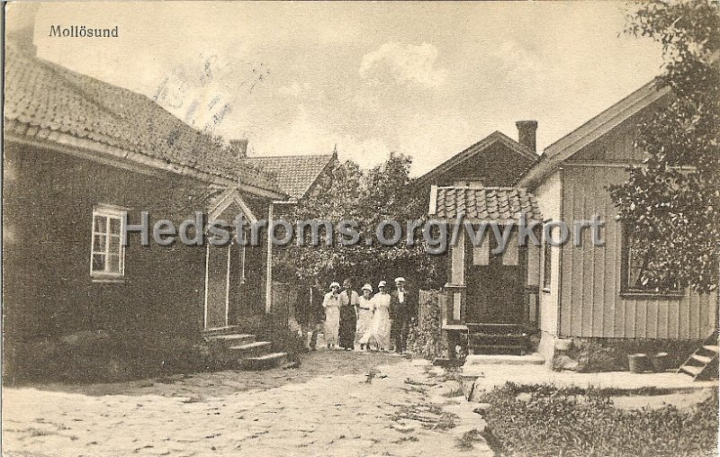 Mollosund. Postganget 21 juli 1920.jpg - Mollösund.Postgånget 21 juli 1920.