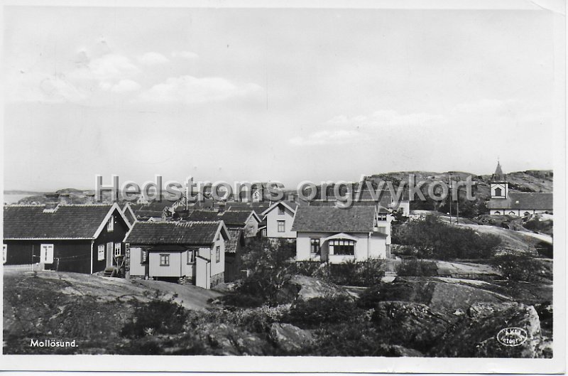 Mollosund. Postganget 5 aug 1942. Foto Boktryckare J.E. Olsson, Ellos.jpeg - Mollösund.Postgånget 5 aug 1942.Foto: Boktryckare J.E. Olsson, Ellös.