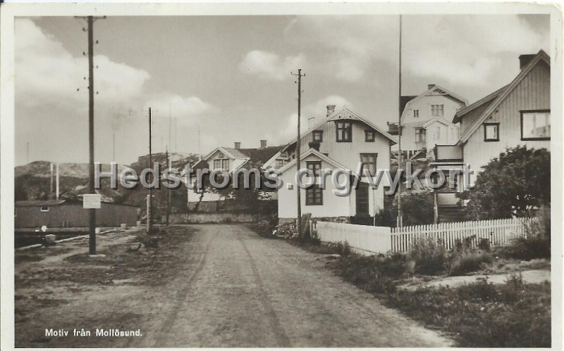 Motiv fran Mollosund. Postganget 9 aug 1948.jpeg - Motiv från Mollösund.Postgånget 9 aug 1948.