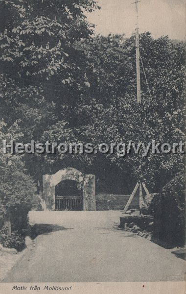 Motiv fran Mollosund. Postganget juli 1933. J. F Hallmans Bokhandel Uddevalla. Import.jpg - Motiv från Mollösund.Postgånget juli 1933.J. F Hallmans Bokhandel Uddevalla. Import.