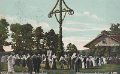 Fran Sveriges bygder. Midsommarlekar vid Naas. Postganget 7 oktober 1908. Ser. Svenska vyer N o 38