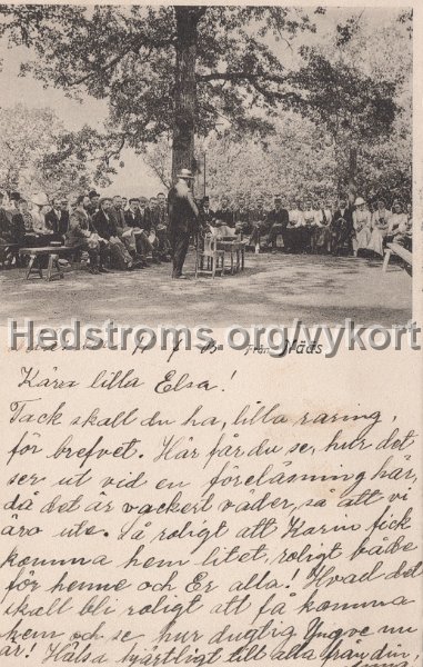 Fran Naas. Postganget 11 juli 1903..jpg - Från Nääs.Postgånget 11 juli 1903.