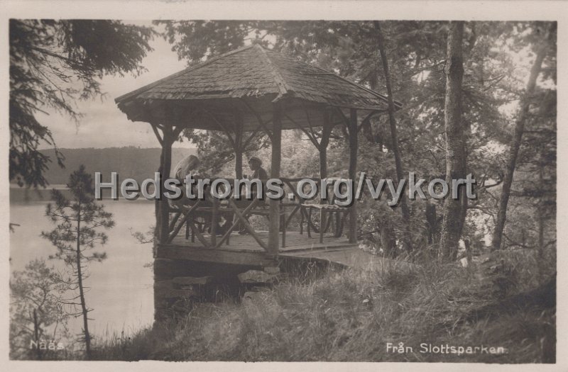 Fran Slottsparken. Postganget 18 juni 1924.jpg - Nääs. Från Slottsparken.Postgånget 18 juni 1924.