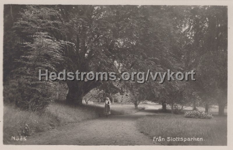 Naas. Fran Slottsparken. Odaterat.jpg - Nääs. Från Slottsparken.Odaterat.