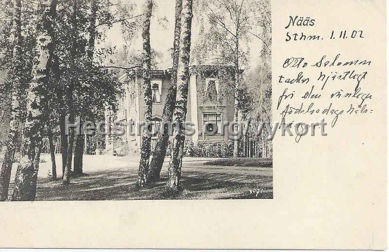 Naas. Postganget nov 1902. 3571.jpeg - Nääs.Postgånget nov 1902.3571.