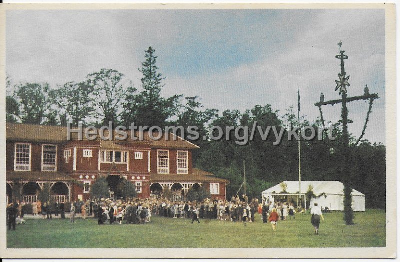 Floda. Naas. Slojdseminariet Vanhem. Postganget 20 juni 1947. Naas Konsum AB. Fargfotografi. 63.jpeg - Floda. Nääs. Slöjdseminariet Vänhem.Postgånget 20 juni 1947.Nääs Konsum AB. Färgfotografi. 63.