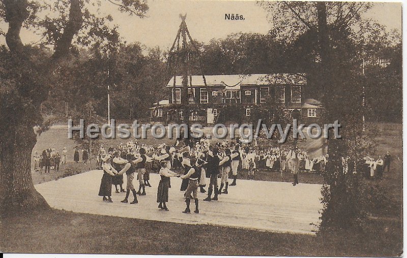 Naas. Postganget 27 augusti 1922. Forlag Karnells Atelier, Goteborg.jpeg - Nääs.Postgånget 27 augusti 1922.Förlag: Karnells Atelier, Göteborg.