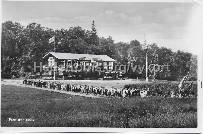 Parti fran Naas. Postganget 21 maj 1945.jpeg - Parti från Nääs.Postgånget 21 maj 1945.