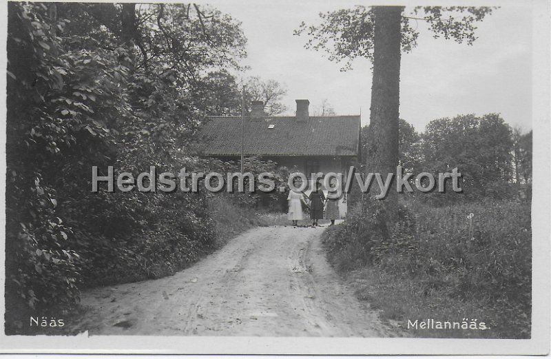 Naas. Mellannaas. Postganget 8 juli 1936.jpeg - Nääs. Mellannääs.Postgånget 8 juli 1936.