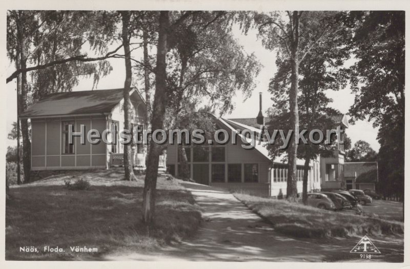 Naas, Floda. Vanhem. Postganget 8 augusti 1957. Traff 9198.jpg - Nääs, Floda. Vänhem.Postgånget 8 augusti 1957.Träff 9198.