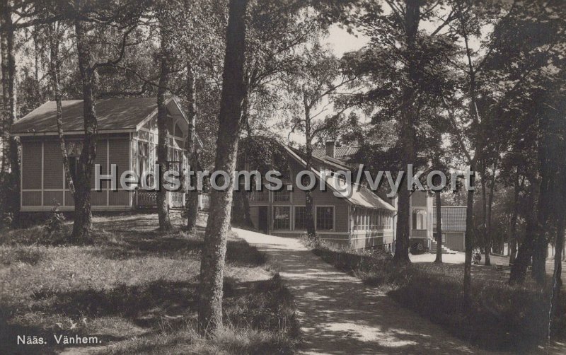 Naas. Vanhem. Postganget midsommar 1929.jpg - Nääs. Vänhem.Postgånget midsommar 1929.