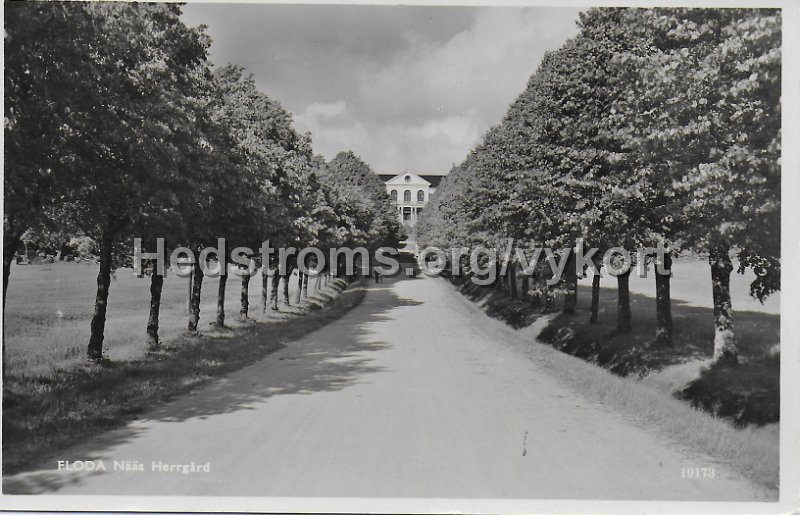 Floda. Naas Herrgard. Postganget 8 juli 1937. A.B. Alga, Stockholm 19173.jpeg - Floda. Nääs Herrgård.Postgånget 8 juli 1937.A.B. Alga, Stockholm 19173.