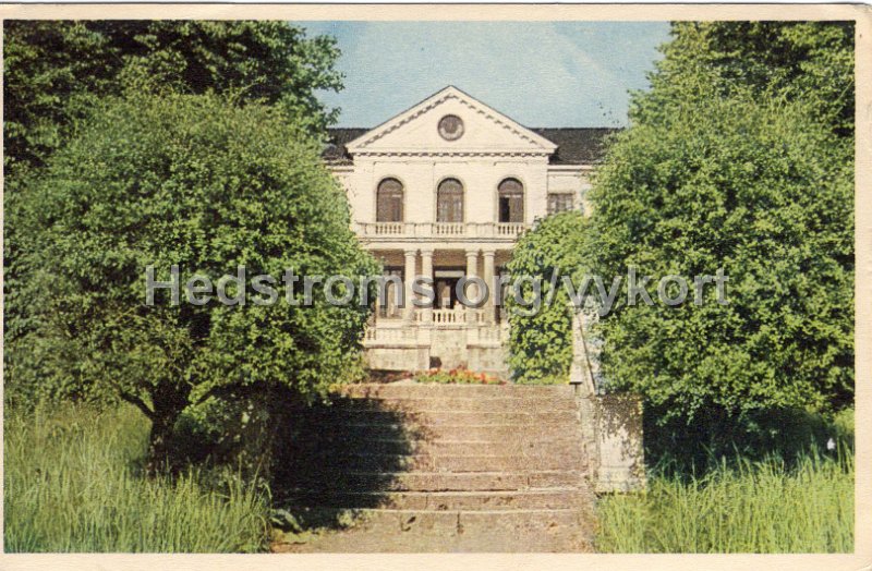 Floda. Naas slott. Postganget 1 augusti 1955. Naas Konsum A B. Fargfotografi. 61.jpg - Floda. Nääs slott.Postgånget 1 augusti 1955.Nääs Konsum A B. Färgfotografi. 61.