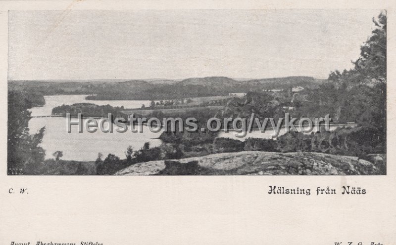 Halsning fran Naas. Odaterat. August Abrahamssons Stiftelse. W. Z.-G. Auto. C.W (3).jpg - Hälsning från Nääs.Odaterat.August Abrahamssons Stiftelse. W. Z.-G. Auto. C.W.