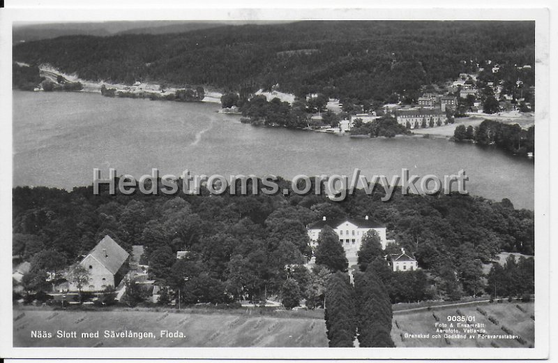 Naas Slott med Savelangen, Floda. Postganget 31 maj 1970. Foto Ensamratt Aerofoto, Vetlanda.jpeg - Nääs Slott med Sävelången, Floda.Postgånget 31 maj 1970.Foto & Ensamrätt: Aerofoto, Vetlanda.