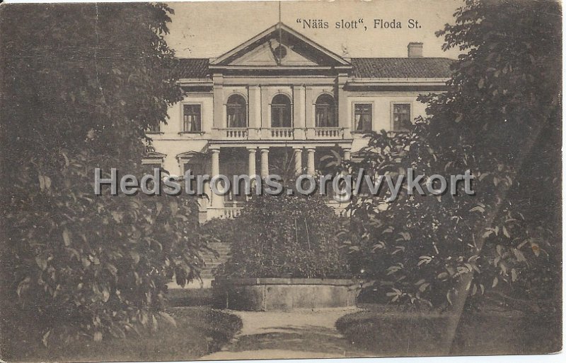 Naas Slott, Floda St. Postganget 13 augusti 1918. A-B Goteborgs Konstforlag.jpeg - Nääs Slott, Floda St.Postgånget 13 augusti 1918.A-B Göteborgs Konstförlag.