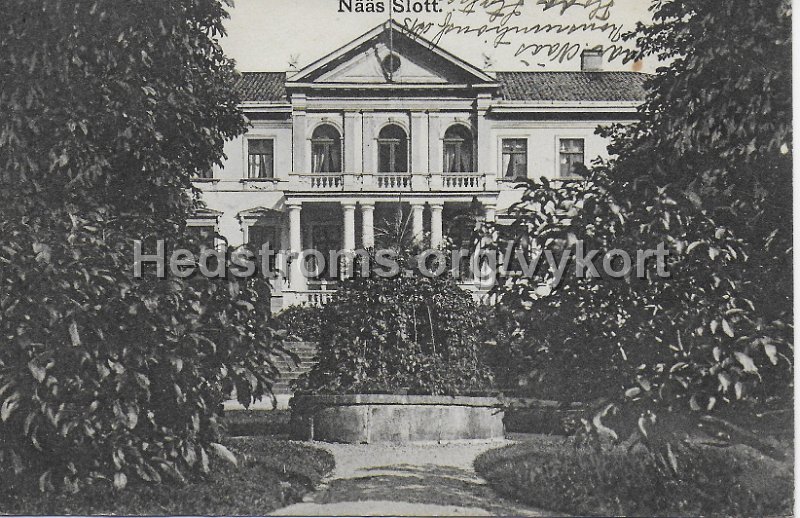 Naas Slott. Postganget 1 september 1910.jpeg - Nääs Slott.Postgånget 1 september 1910.