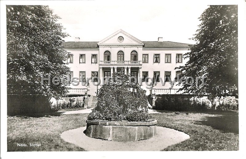 Naas Slottet. Postganget 8 juli 1949.jpg - Nääs Slottet.Postgånget 8 juli 1949.