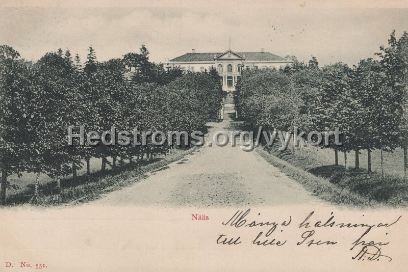Naas. Postganget 15 juli 1902.jpg - Nääs.Postgånget 15 juli 1902.