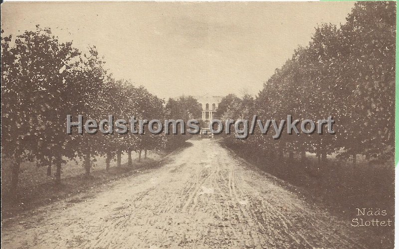 Naas. Slottet. Postganget 8 augusti 1920. Calegi Vykortslager 879.jpeg - Nääs. Slottet.Postgånget 8 augusti 1920.Calegi Vykortslager 879.