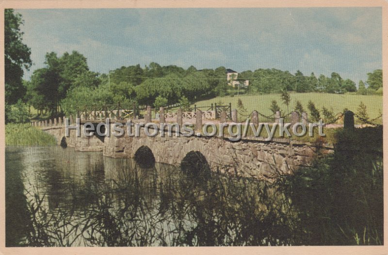 Floda. Bron vid Naas. Postganget 26 juli 1949. Naas konsum A B.jpg - Floda. Bron vid Nääs.Postgånget 26 juli 1949.Nääs konsum A/B.