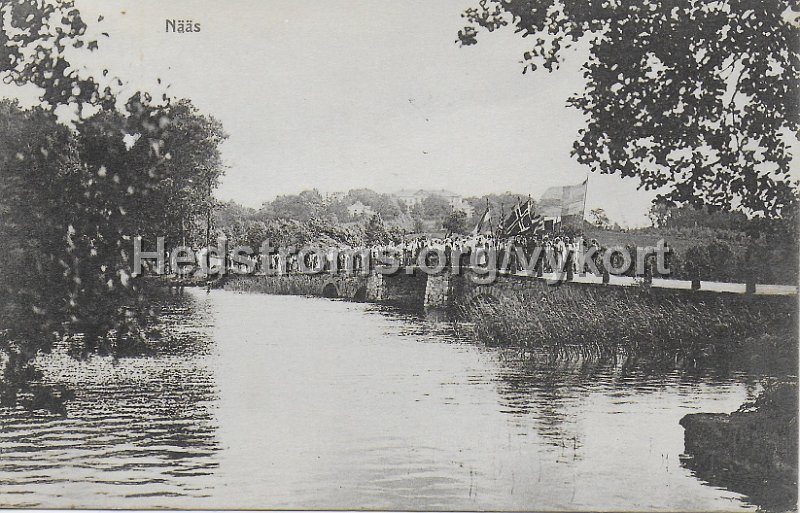 Naas. Postganget 24 juli 1913. A. Karnells Forlag.jpeg - Nääs.Postgånget 24 juli 1913.A. Karnells Förlag.