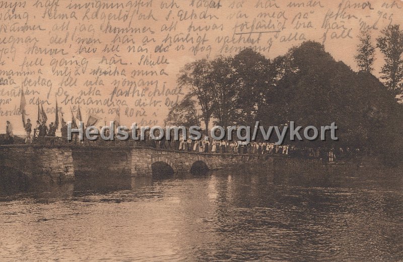 Slottsbron. Postganget 5 juni 1917. A. Karnells forlag.jpg - Slottsbron.Postgånget 5 juni 1917.A. Karnells förlag.