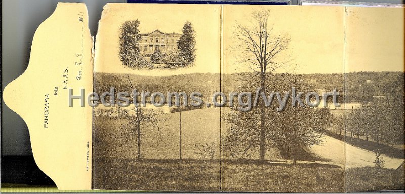 Naas 035.jpg - Panorama från Nääs.Daterat 7 augusti 1911.Axel Johnson, Floda.