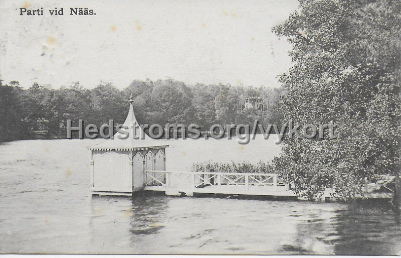 Parti vid Naas. Postganget 12 augusti 1910.jpeg - Parti vid Nääs.Postgånget 12 augusti 1910.