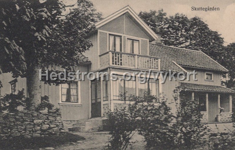 Skattegarden Hemsjo. Postganget 2 juli 1930..jpg - Skattegården Hemsjö.Postgånget 2 juli 1930.