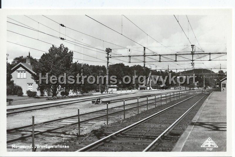 Norsesund. Jarnvagsstationen. Odaterat. Traff 9107.jpeg - Norsesund. Järnvägsstationen.Odaterat.Träff 9107.