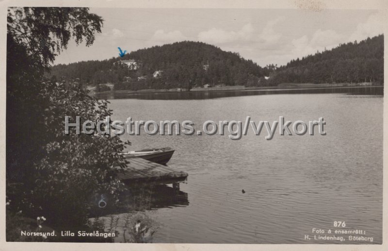 Norsesund. Lilla Savelangen. Postganget 15 augusti 1951. Foto ensamratt H. Lindenhag, Goteborg. 876.jpg - Norsesund. Lilla Sävelången.Postgånget 15 augusti 1951.Foto & ensamrätt: H. Lindenhag, Göteborg. 876.