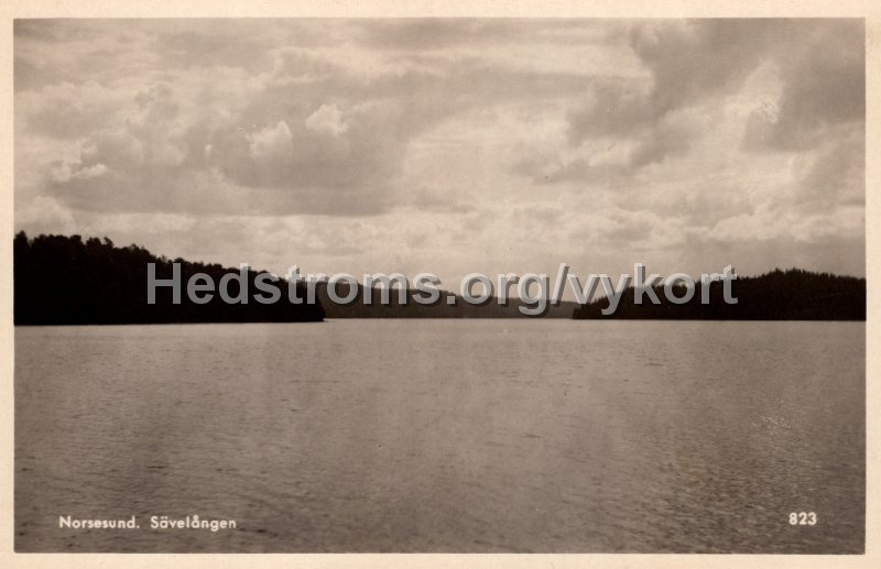 Norsesund. Savelangen. Odaterat. Ensamratt H. Lindenheg, Goteborg. 823.jpg - Norsesund. Sävelången.Odaterat.Ensamrätt: H. Lindenheg, Göteborg. 823.