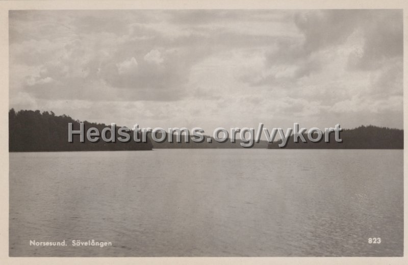 Norsesund. Savelangen. Postganget 24 oktober 1952. Ensamratt H. Lindenhag, Goteborg. 823.jpg - Norsesund. Sävelången.Postgånget 24 oktober 1952.Ensamrätt: H. Lindenhag, Göteborg. 823.