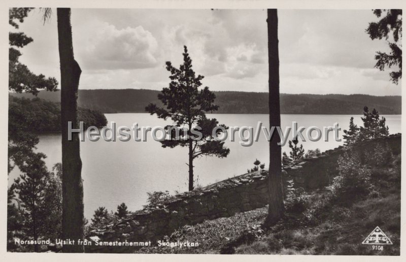 Norsesund. Utsikt fran Semesterhemmet Skogslyckan. Odaterat. Traff 9104.jpg - Norsesund. Utsikt från Semesterhemmet Skogslyckan.Odaterat.Träff 9104.