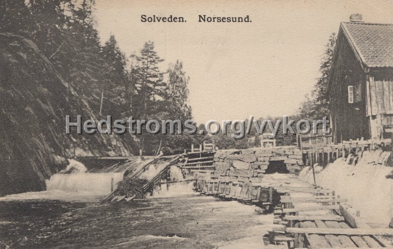 Solveden, Norsesund. Postganget 11 maj 1911. Forlag Bjorklund Andersson, Norsesund.jpg - Solveden, Norsesund.Postgånget 11 maj 1911.Förlag: Björklund & Andersson, Norsesund.