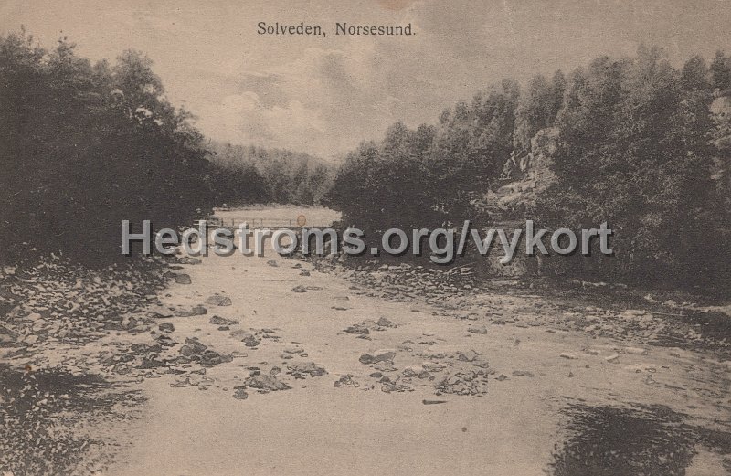 Solveden. Norsesund. Postganget 19 juli 1918. Svenska Litografiska.jpg - Solveden. Norsesund.Postgånget 19 juli 1918.Svenska Litografiska.