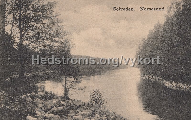 Solveden. Norsesund. Postganget 26 maj 1913. Forlag Karin Moller, Alingsas.jpg - Solveden. Norsesund.Postgånget 26 maj 1913.Förlag: Karin Möller, Alingsås.