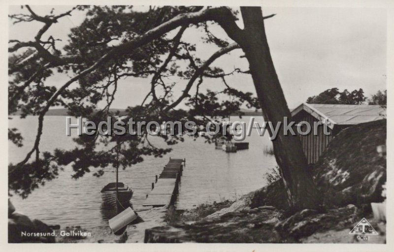 Norsesund. Gallviken. Postganget 15 juli 1955. T-foto9061.jpg - Norsesund. Gallviken.Postgånget 15 juli 1955.T-Foto 9061.